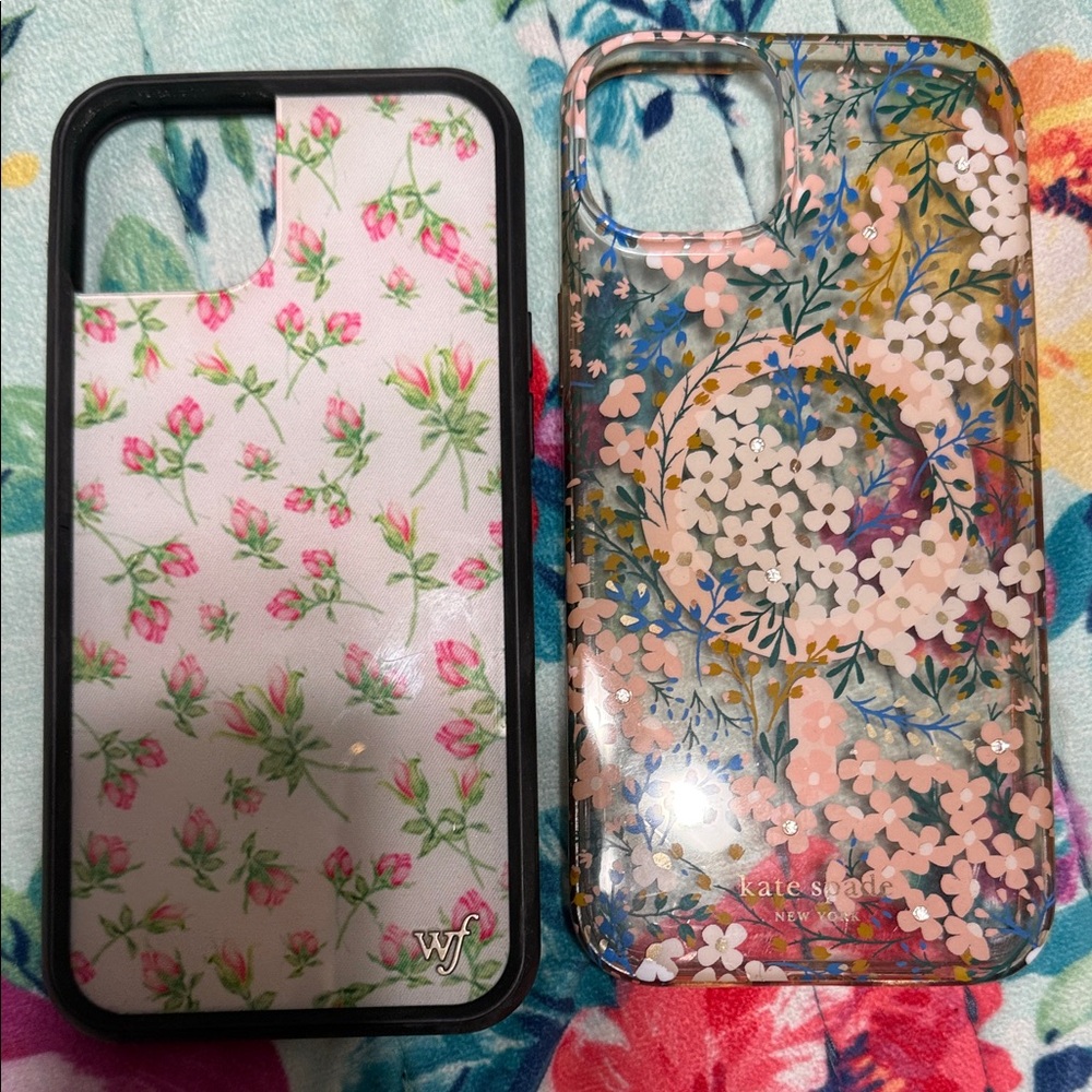 Kate Spade Floral iPhone Case - Pink and White